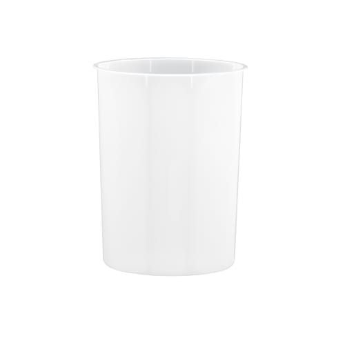 13 Quart Oval Wastebasket Liner, Frosted White